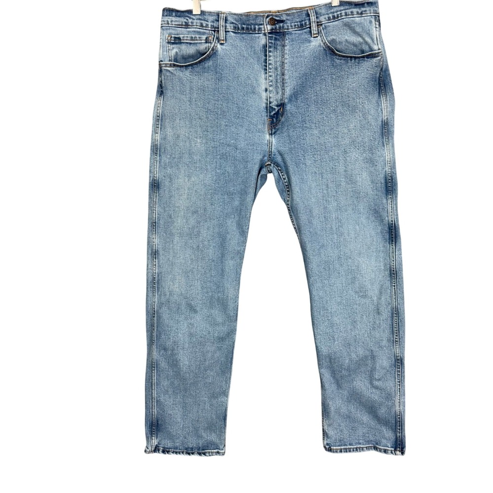 Levis Jeans Mens 40x32 Blue Workwear Fit‎ Light Wash Cotton Stretch Fits 38x30